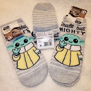 BNWT!! BABY YODA - SET OF 3 BUNDLE!! NO SHOW SOCKS!! ☺️